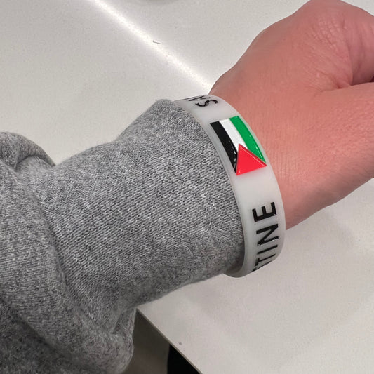 FREE PALESTINE 🇵🇸 transparent bracelet