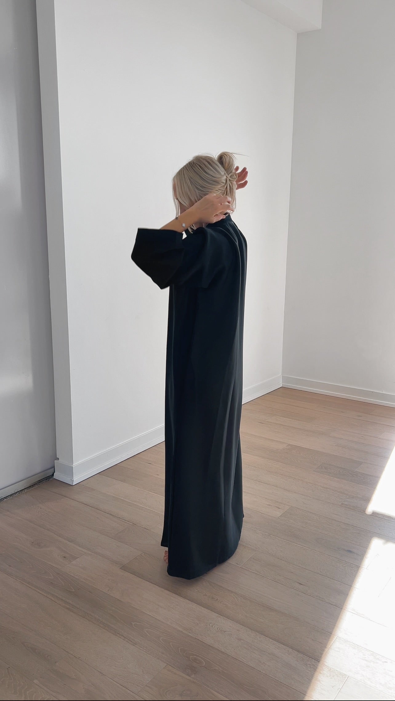 Black Abaya + Hijab