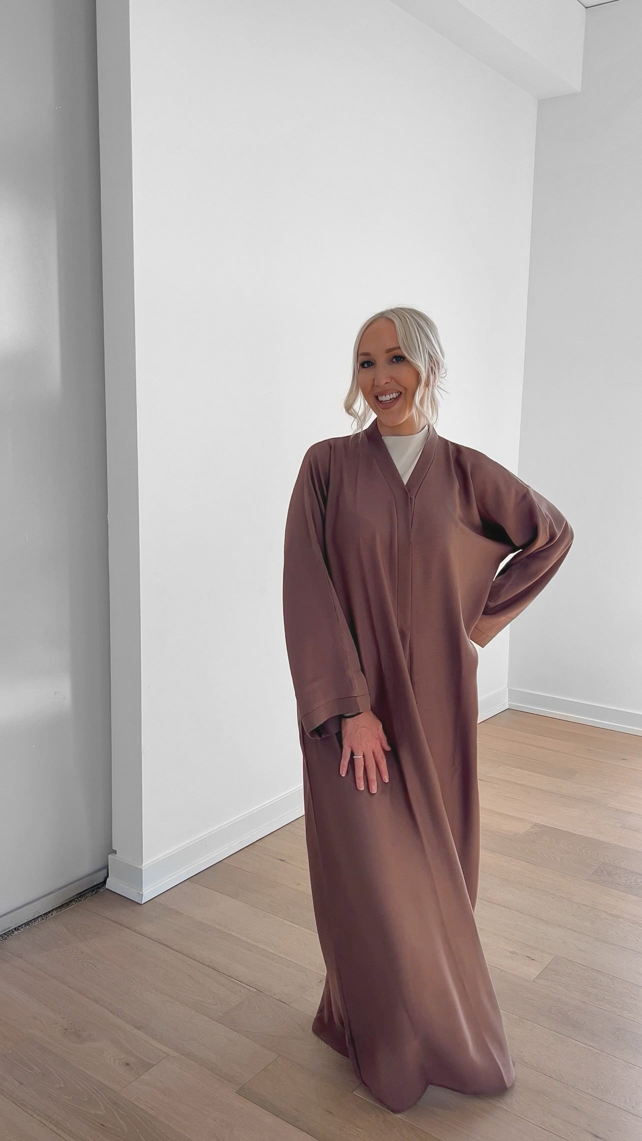 Dusty Mauve Abaya + Hijab