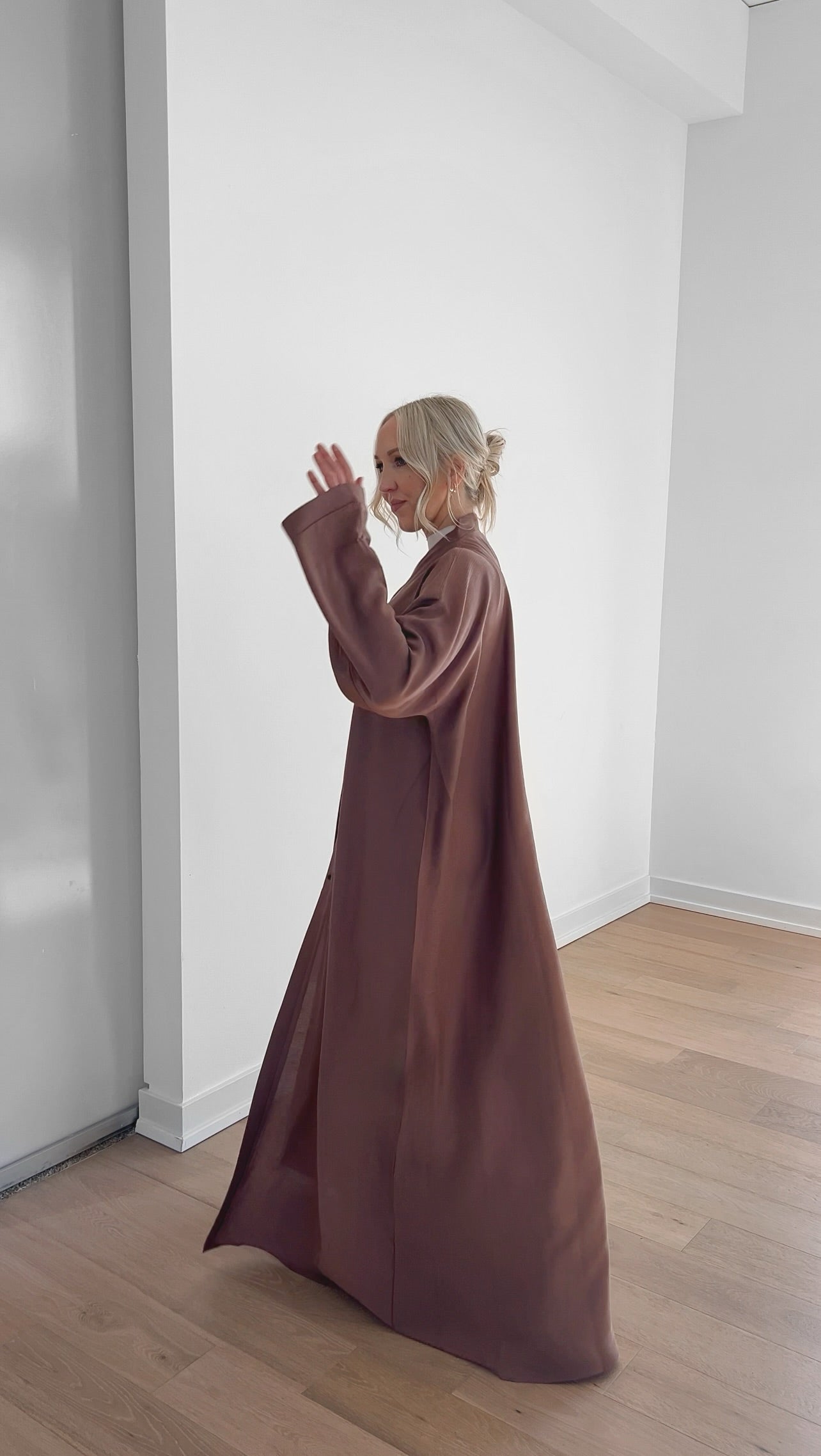 Dusty Mauve Abaya + Hijab