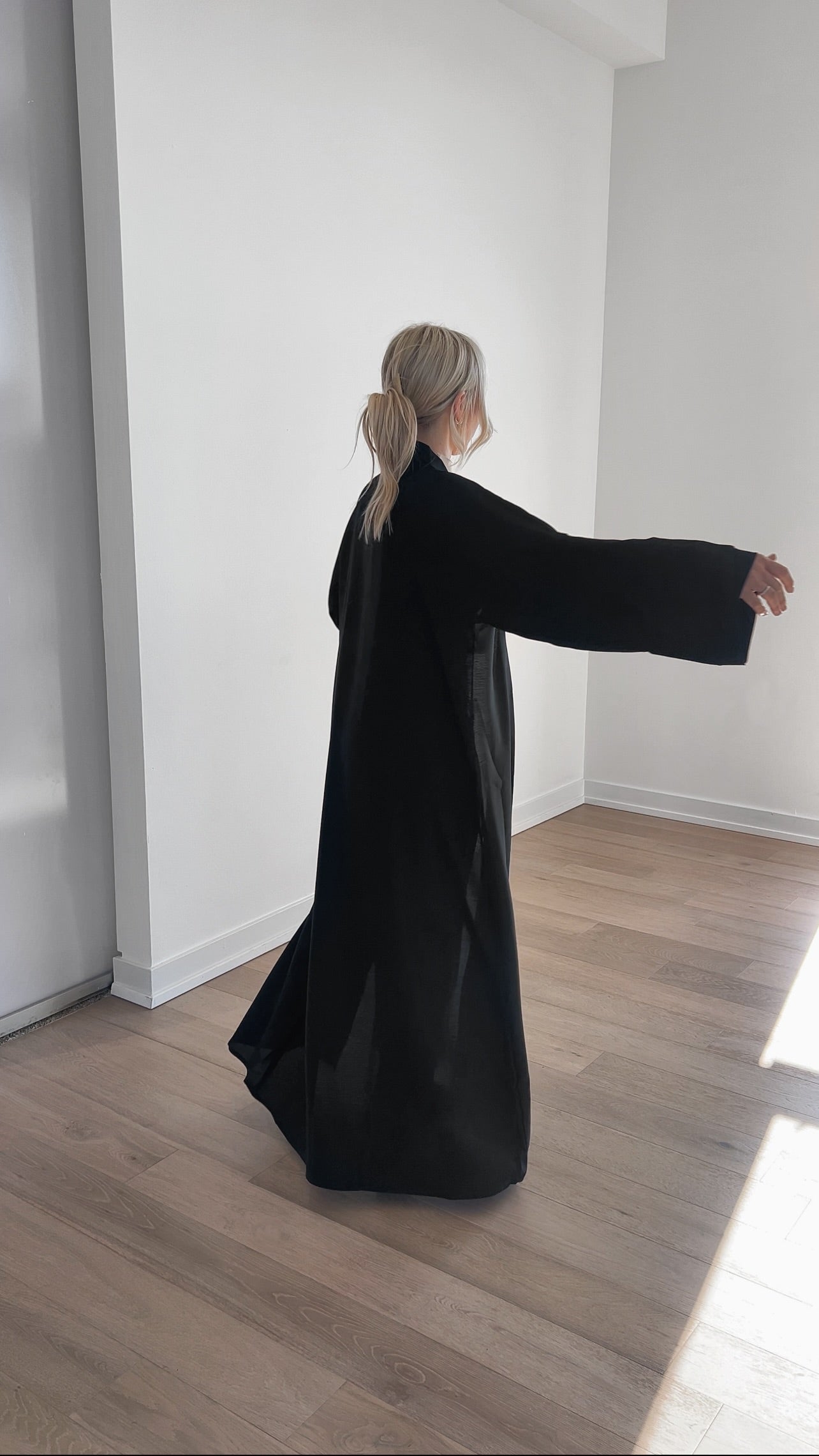 Black Abaya + Hijab