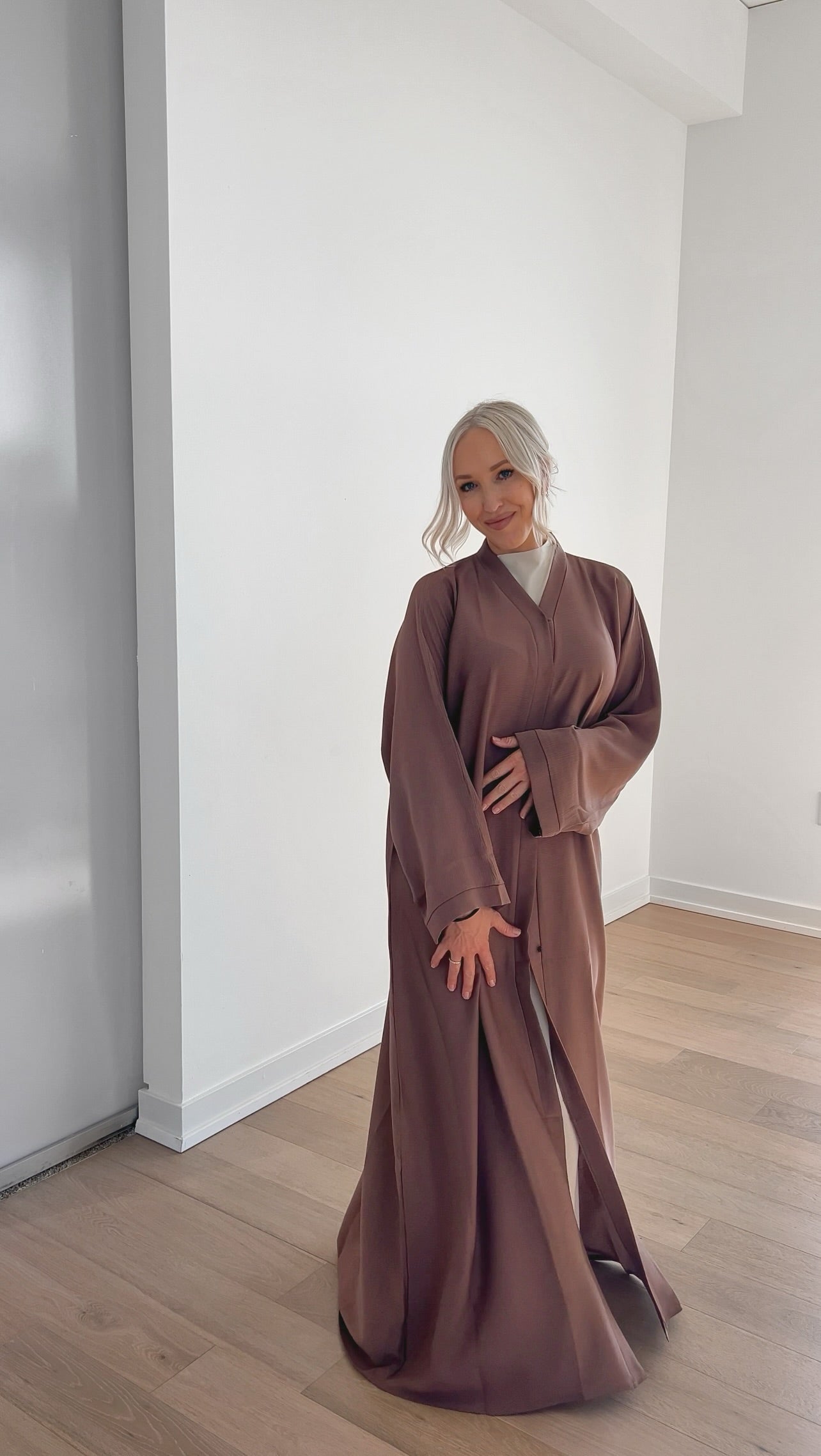 Dusty Mauve Abaya + Hijab